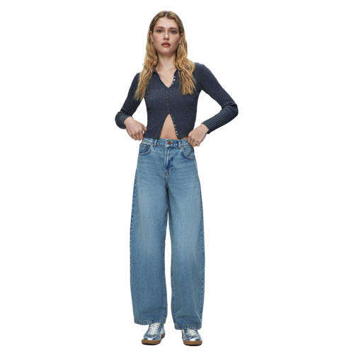 LTB wide leg jeans medium blue denim afbeelding