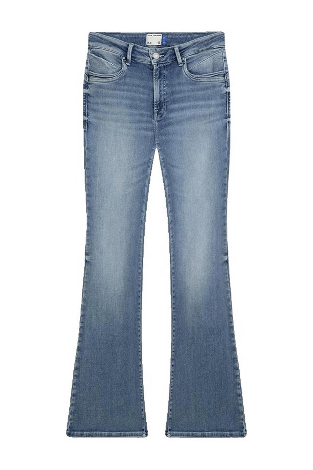 Medium blue denim dames LTB slim fit jeans van denim met regular waist en effen