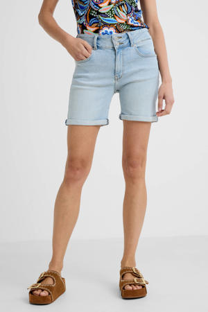 denim regular waist short