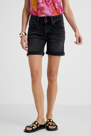 denim regular waist short