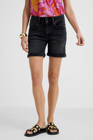 denim regular waist short
