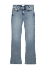 thumbnail: Medium blue denim dames LTB regular waist regular fit jeans van denim met effen