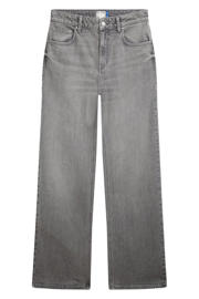 thumbnail: Grey denim dames LTB high waist wide leg jeans van denim met rits- en knoopsluiting en effen