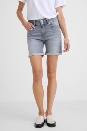 denim regular waist short