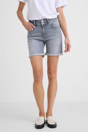 denim regular waist short