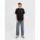 JACK & JONES JUNIOR T-shirt met backprint zwart