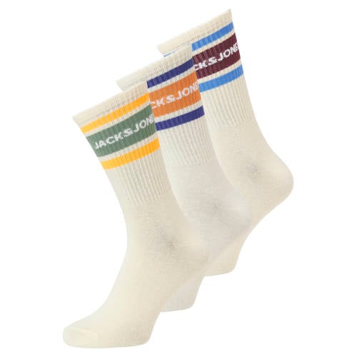 JACK & JONES JUNIOR sokken - set van 3 ecru afbeelding