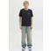 JACK & JONES JUNIOR T-shirt met backprint zwart