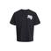 JACK & JONES JUNIOR T-shirt met backprint zwart