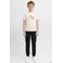 JJ REBEL JUNIOR regular casual broek zwart