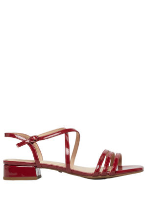 lak sandalen rood