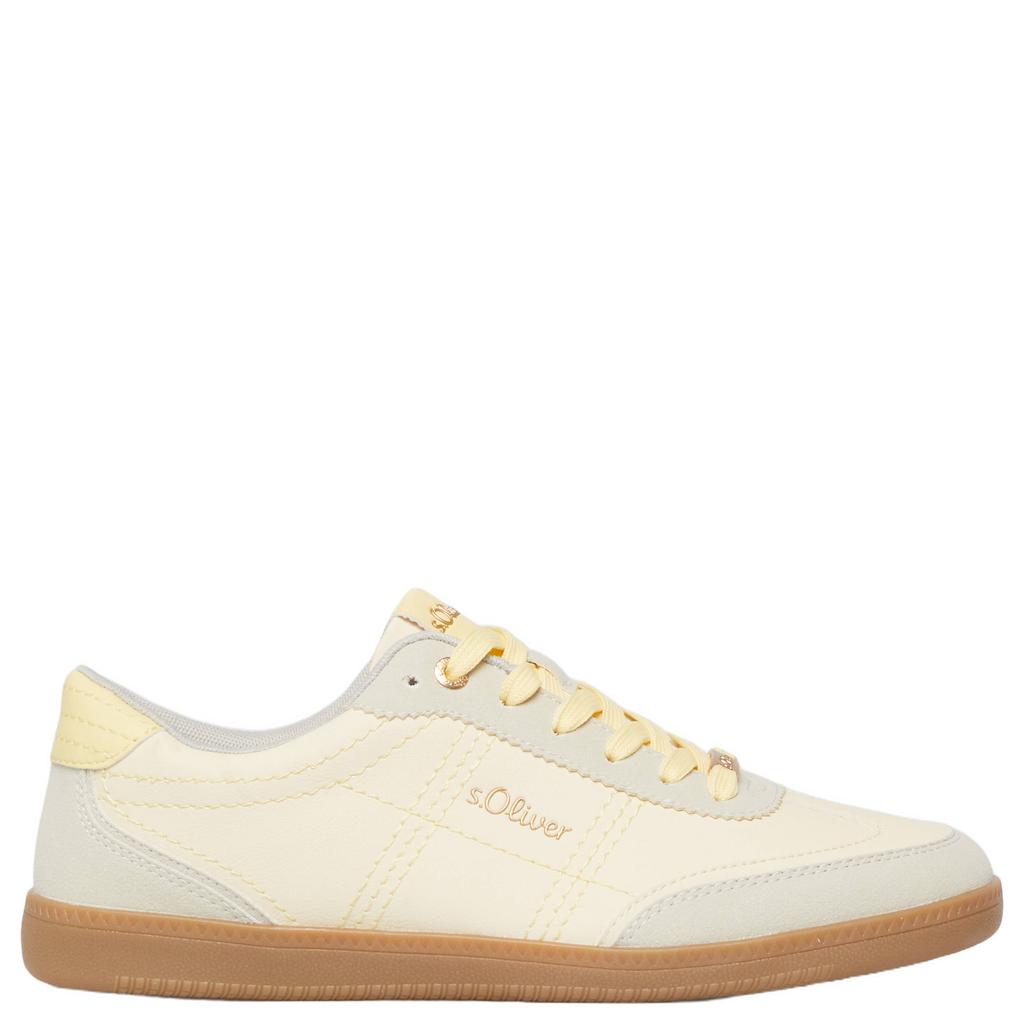 Lichtgele dames s.Oliver Women Shoes sneakers van 100% polyurethaan