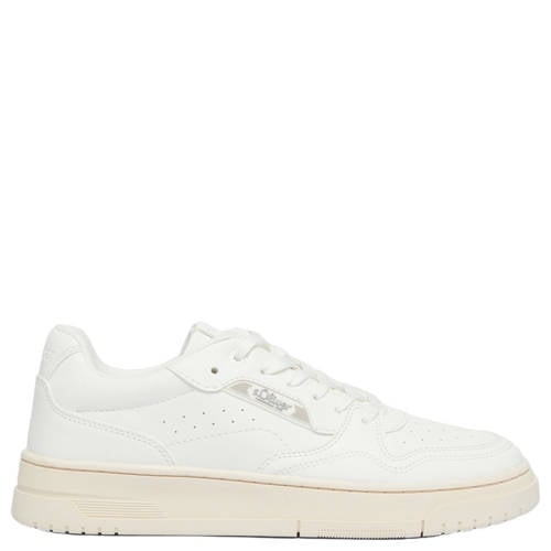 s.Oliver Women Shoes leren sneakers wit