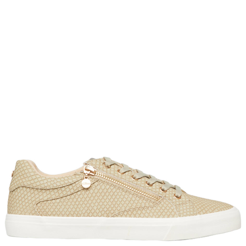 Beige dames s.Oliver Women Shoes sneakers van 100% polyurethaan