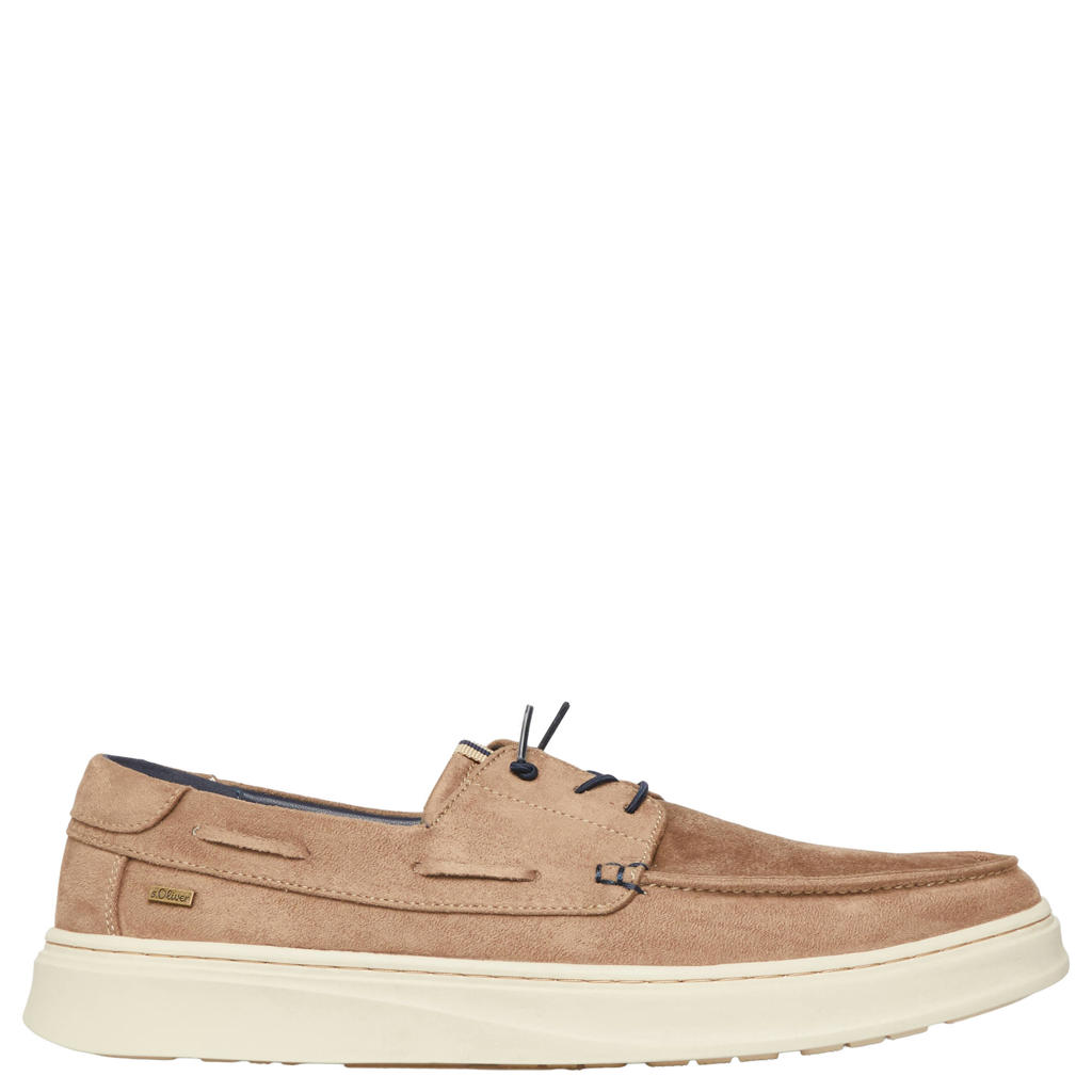 Taupe heren s.Oliver Men Shoes bootschoenen van suèdelook