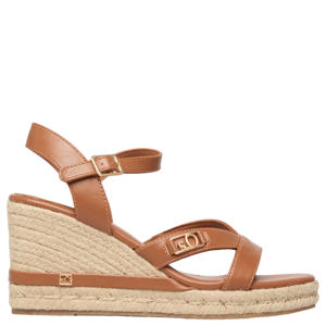 leren espadrilles cognac