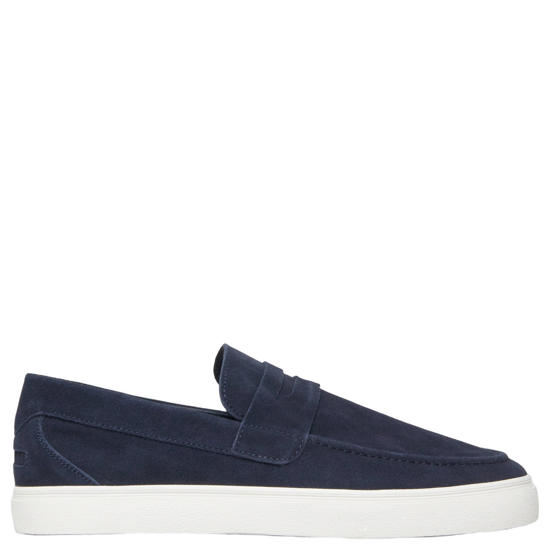 blauwe loafers