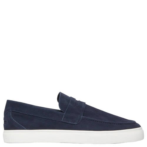 s.Oliver Men Shoes suède loafers donkerblauw afbeelding