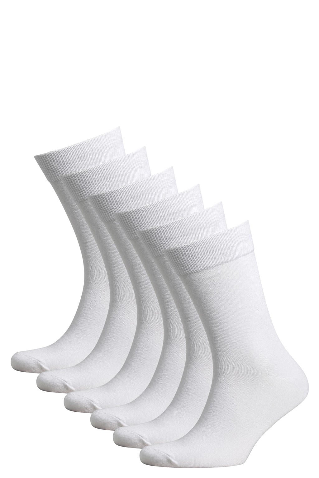 JACK & JONES sokken JACBASIC - wit (set van 5)