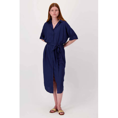 Zusss blousejurk donkerblauw afbeelding