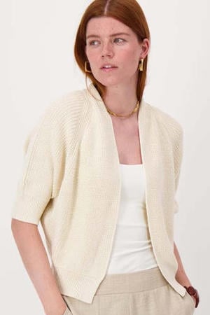 gebreid vest ecru