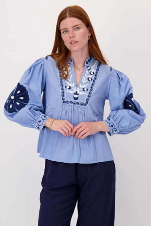 blousetop blauw