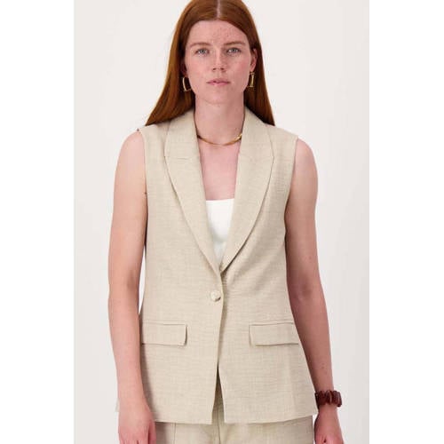 Zusss regular blazer beige afbeelding