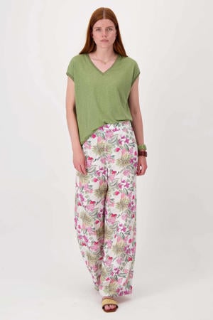 top olijfgroen met lurex