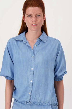 blouse light blue denim