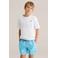 WE Fashion zwemshort turquoise/lichtblauw