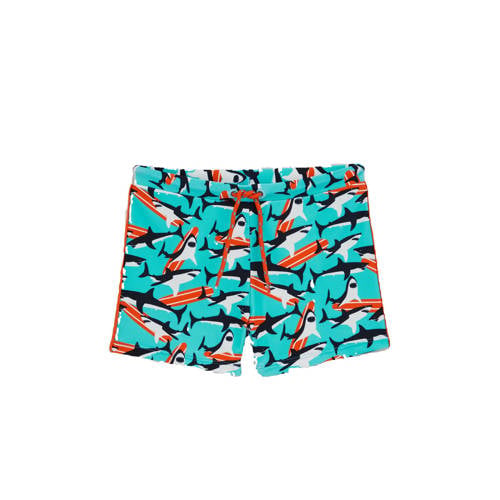 WE Fashion zwemboxer lichtblauw/donkerblauw