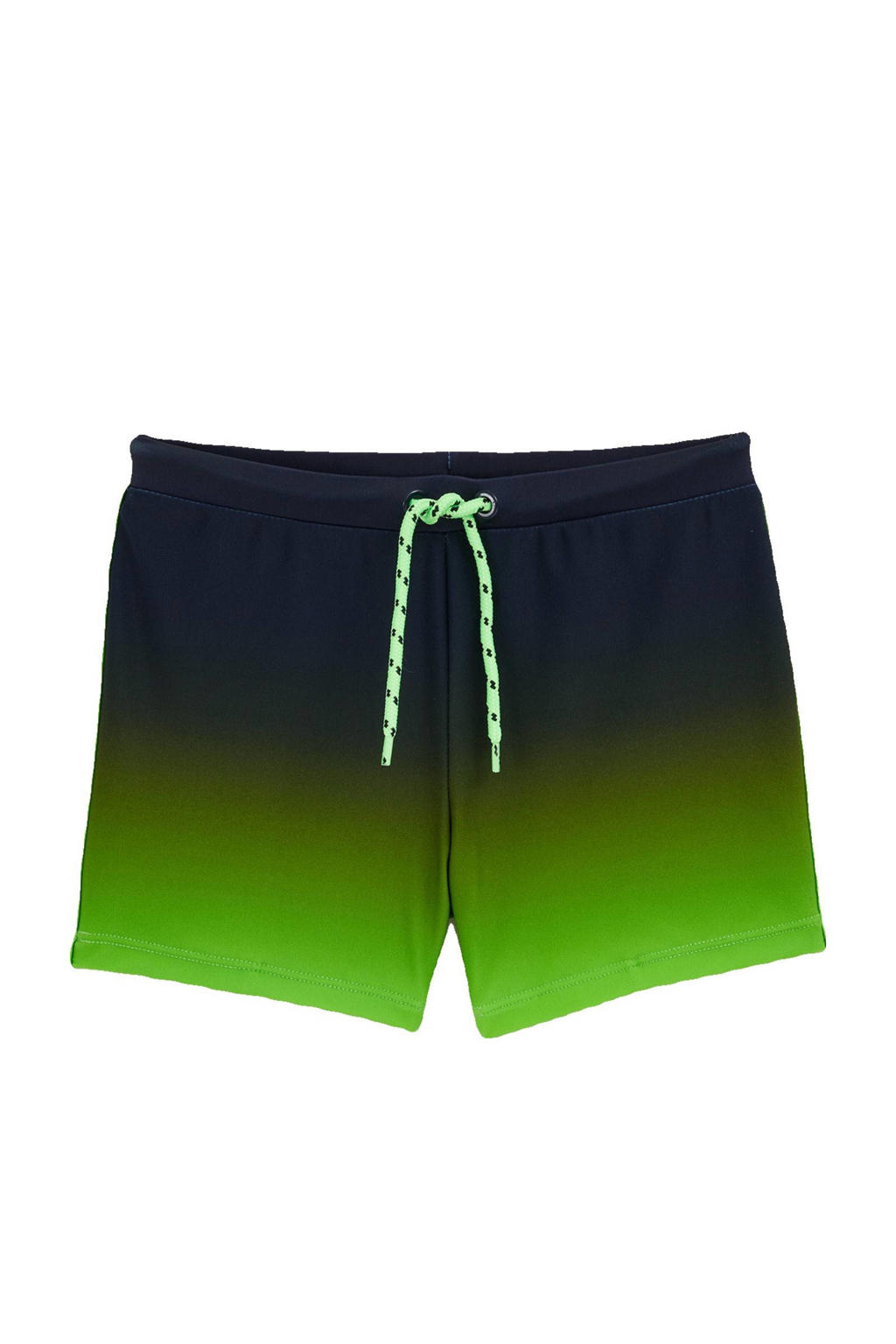 WE Fashion zwemboxer donkerblauw/groen