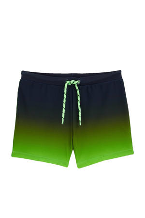 zwemboxer donkerblauw/groen