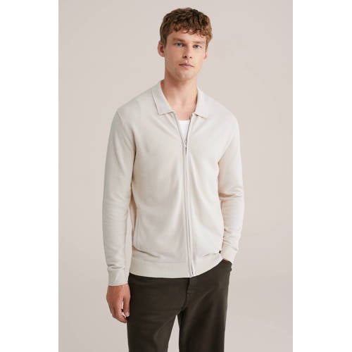 WE Fashion vest gebreid ecru afbeelding