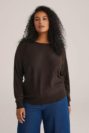 pullover donkerbruin
