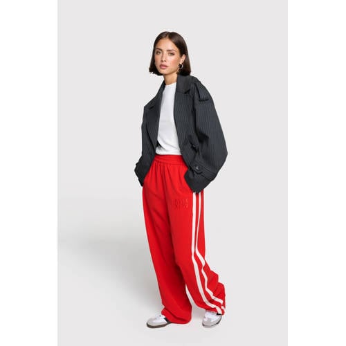 Alix the Label Wide leg regular waist broek rood afbeelding