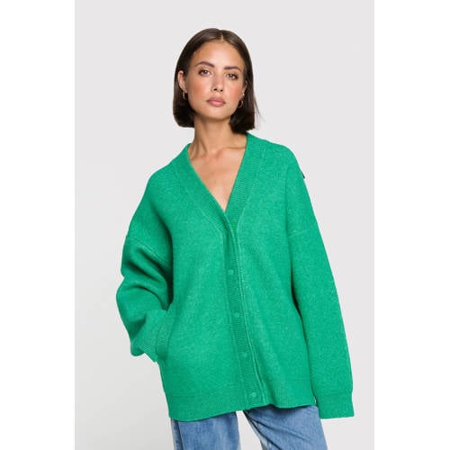 Alix the Label gebreid vest groen afbeelding