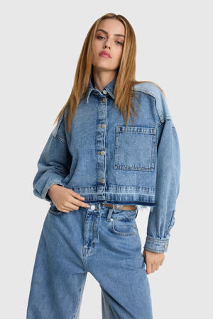 denim blouse light blue denim
