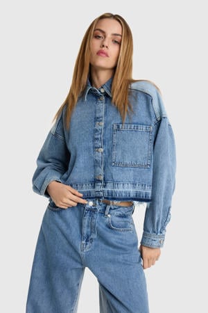 denim blouse light blue denim