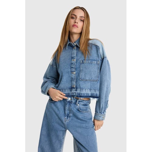 Alix the Label denim blouse light blue denim afbeelding