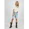 Raizzed wide leg regular waist short light blue denim