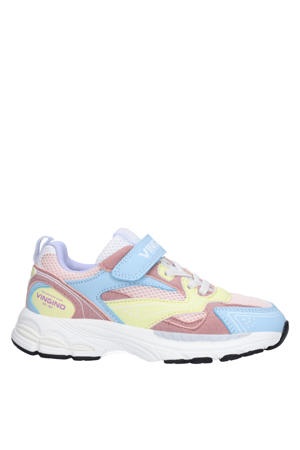 sneakers roze/geel/blauw