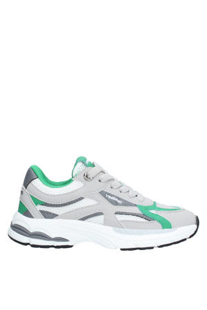 sneakers grijs/wit/groen