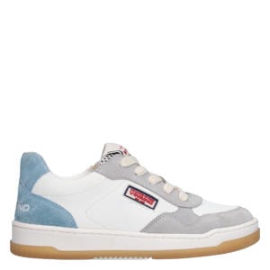 leren sneakers wit multi