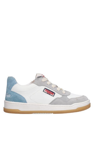 leren sneakers wit multi