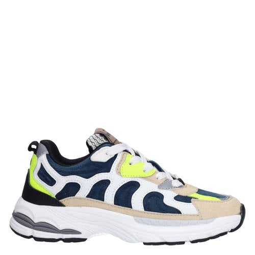 Vingino sneakers multi – Donkerblauw/beige/wit/geel