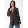 Colourful Rebel regular blazer met backprint donkerbruin