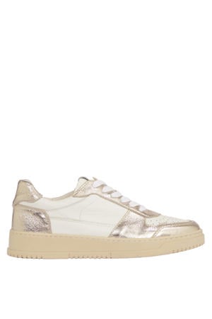 Winona leren sneakers wit/goud