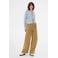 Modström wide leg regular waist broek camel
