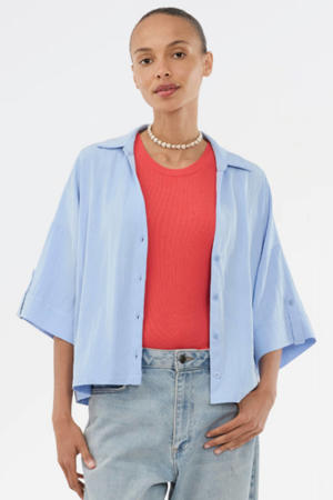blouse lichtblauw